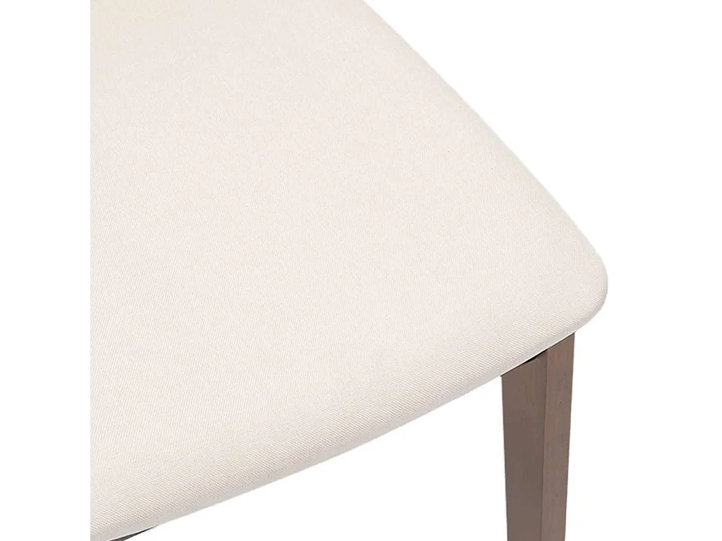 Chaises à manger coussins 2 pièces marron bois massif caoutchouc