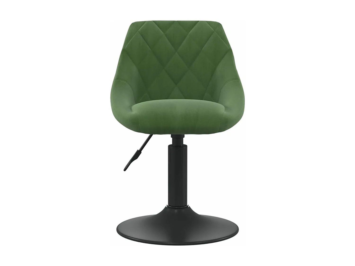 Chaise de salle à manger Vert foncé Velours