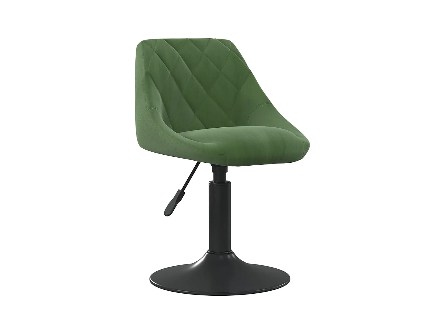 Chaise de salle à manger Vert foncé Velours