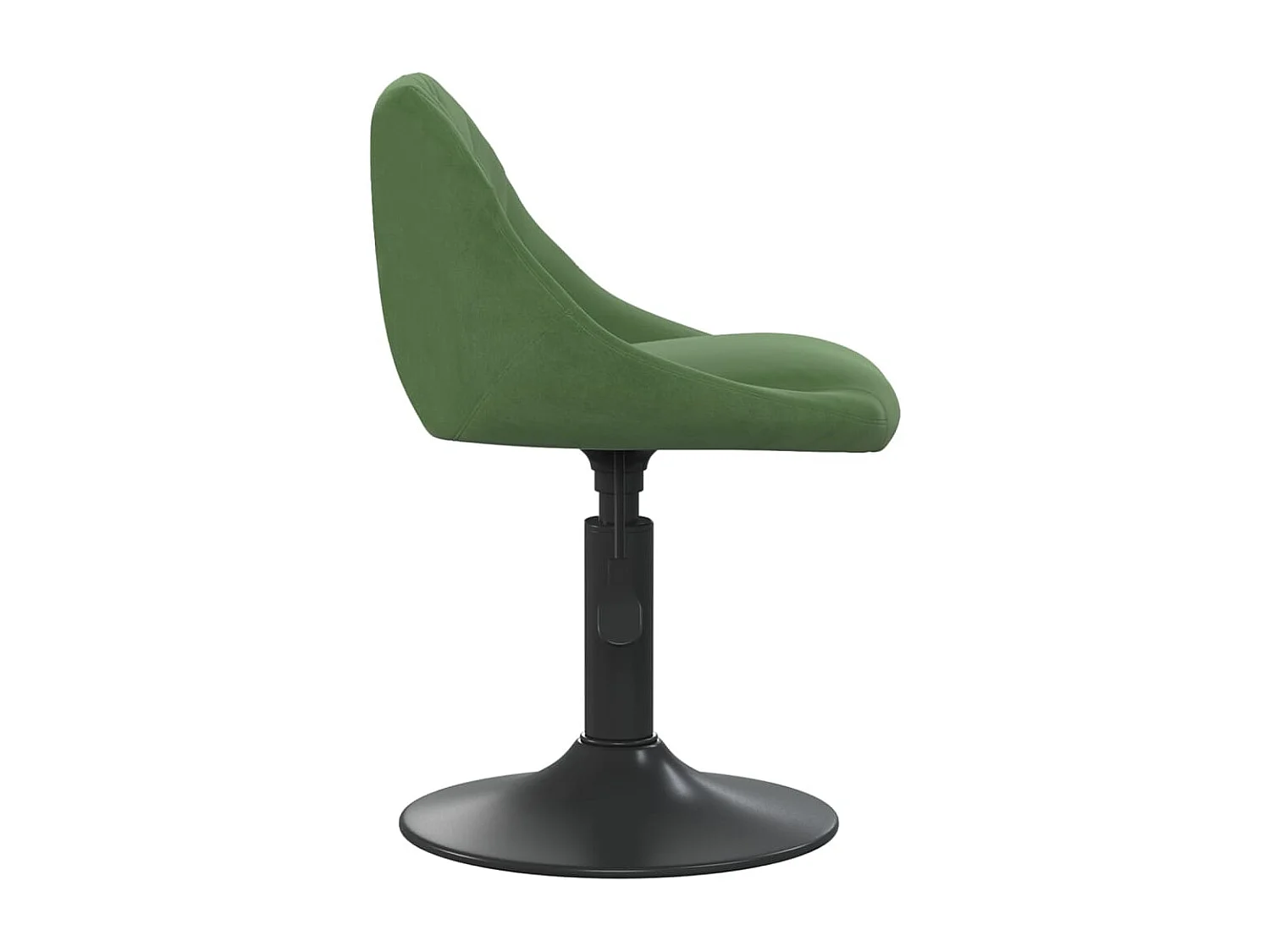 Chaise de salle à manger Vert foncé Velours