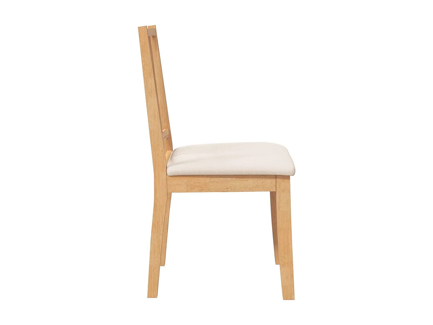 Sillas de comedor con cojines 2unidades madera maciza natural caucho