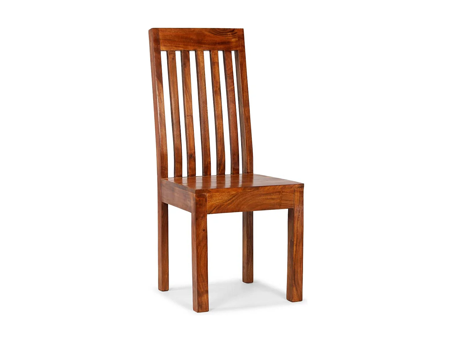 Chaise à manger 2 pièces Bois avec finition miel Moderne