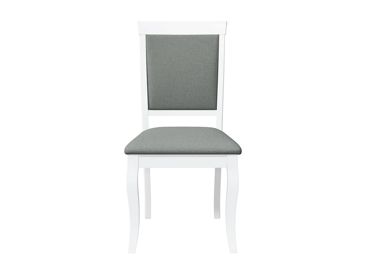 Chaises à manger coussins 2 pièces blanc bois massif caoutchouc