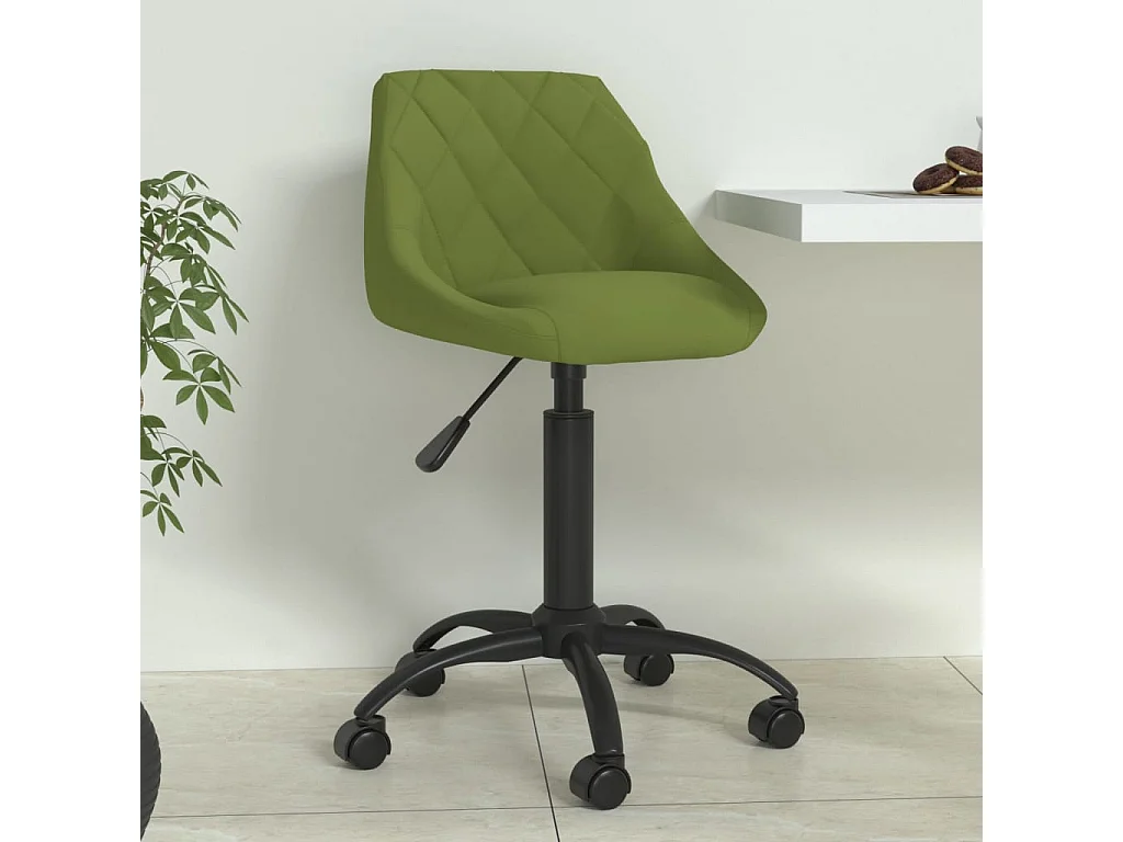 Eetkamerstoel fluweel lichtgroen