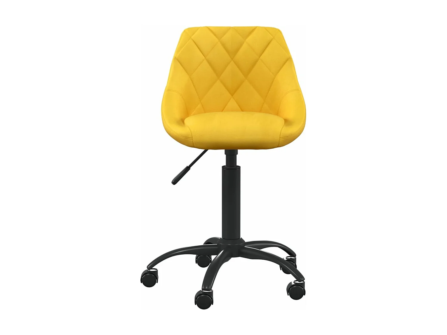 Chaise de salle à manger Jaune moutarde Velours