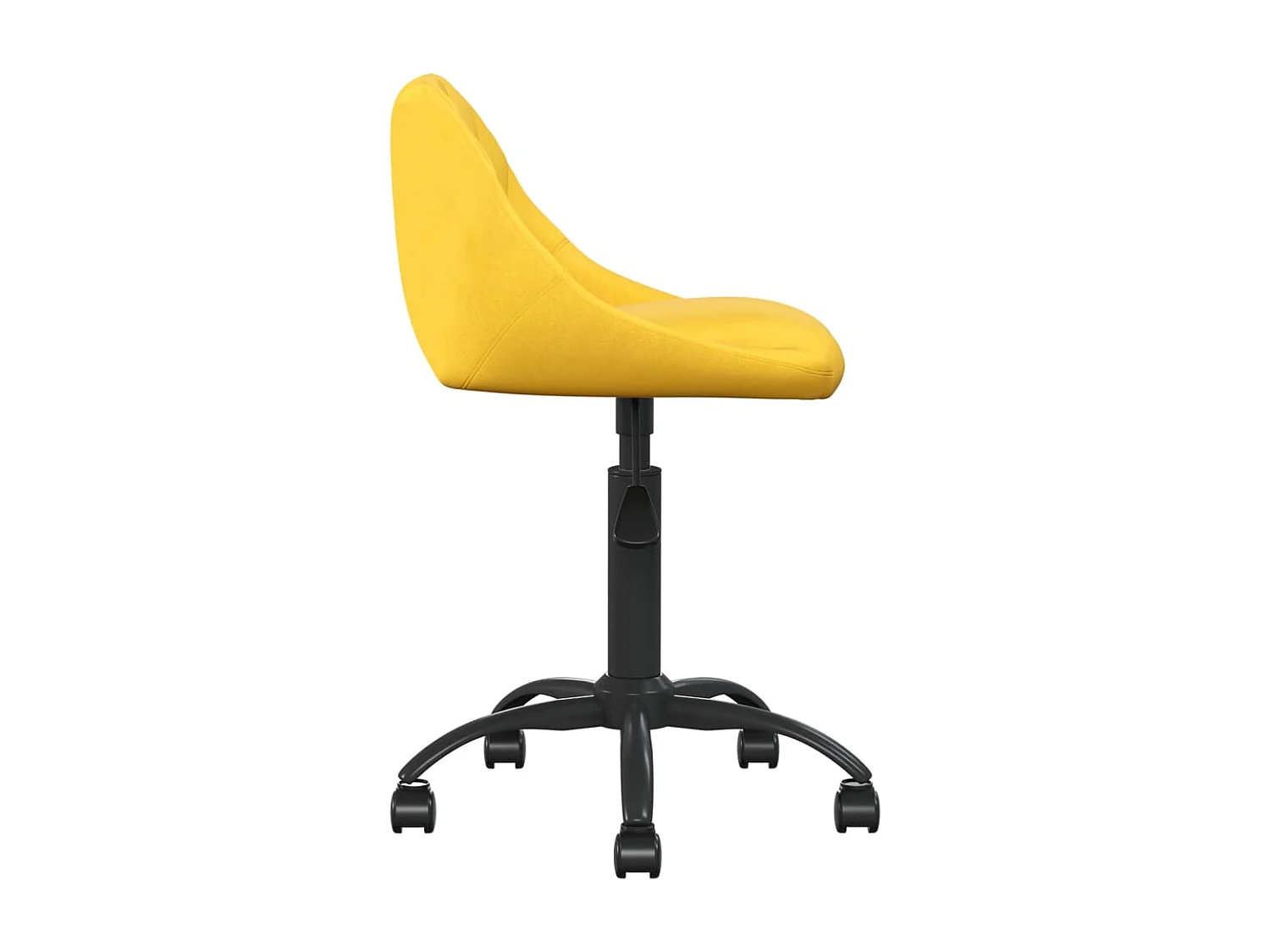 Chaise de salle à manger Jaune moutarde Velours