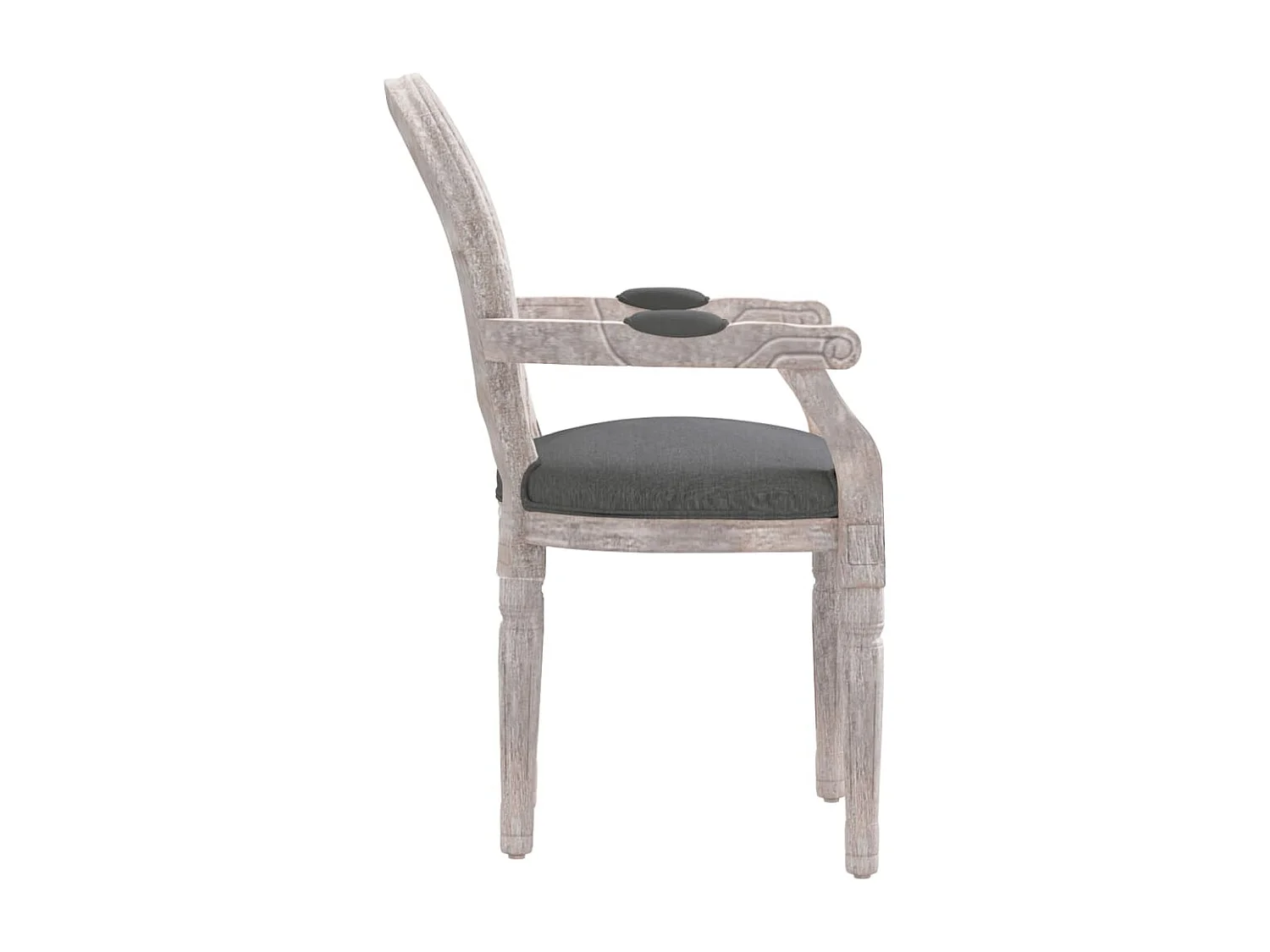 Chaise à manger gris foncé 54x56x96,5 cm tissu