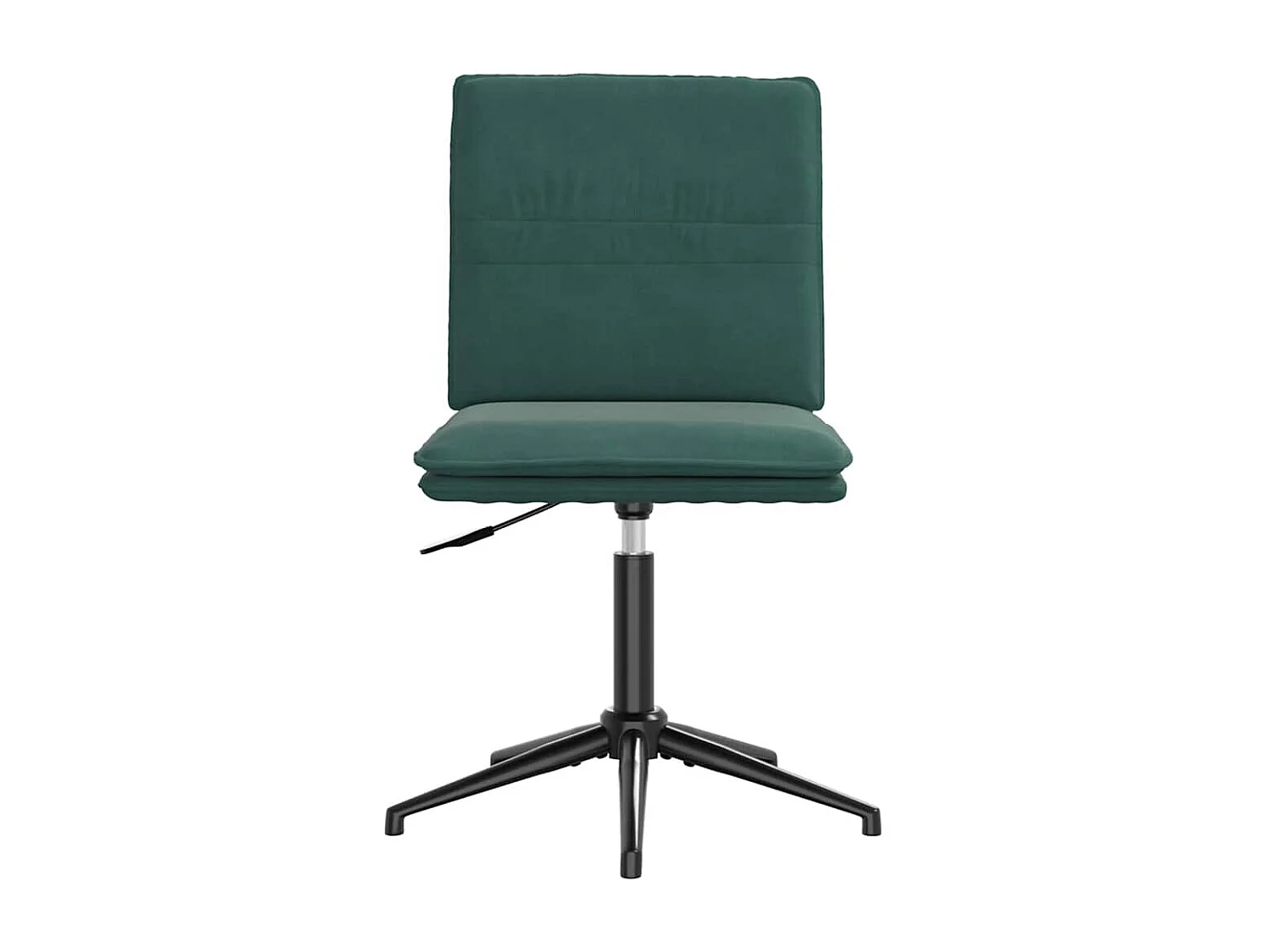 Chaise de salle à manger Vert foncé Velours