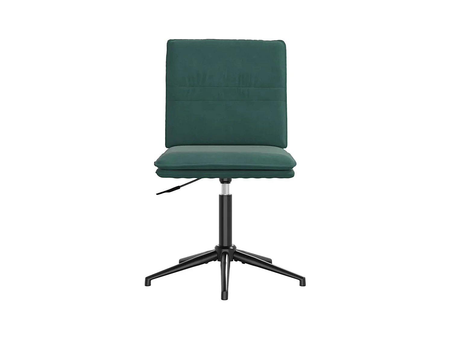 Chaise de salle à manger Vert foncé Velours