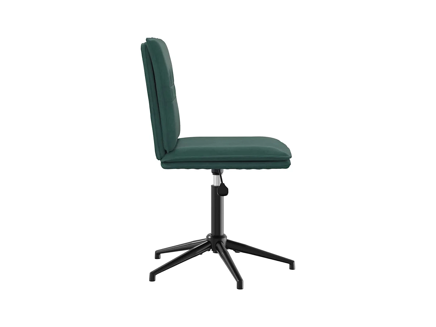Chaise de salle à manger Vert foncé Velours