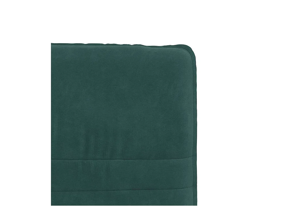 Chaise de salle à manger Vert foncé Velours