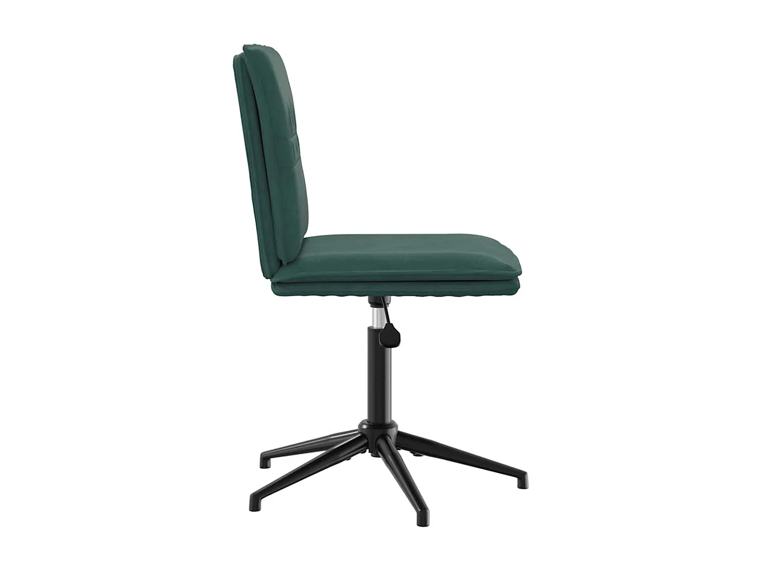 Cadeira de jantar veludo verde-escuro