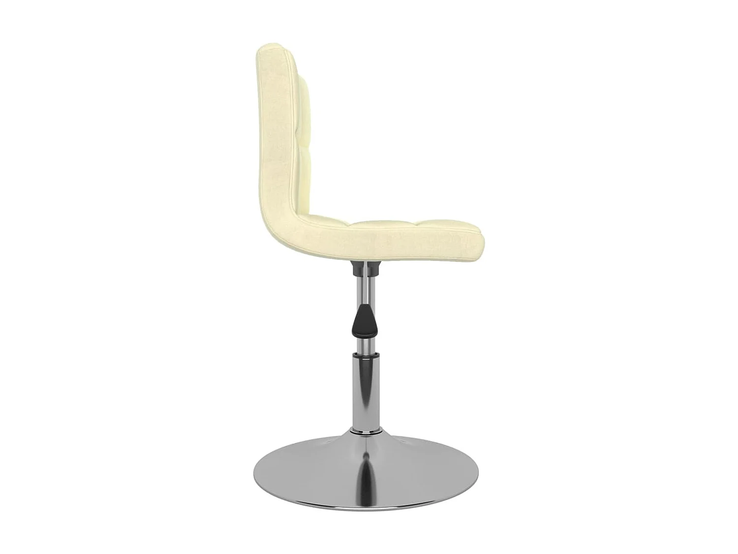 Silla de comedor giratoria tela color crema