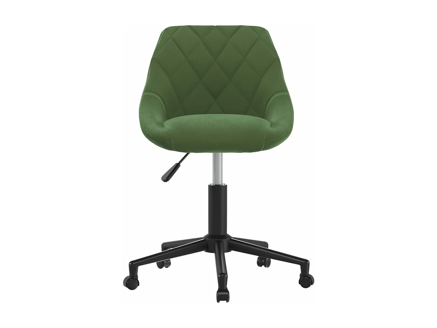 Chaise pivotante de salle à manger Vert foncé Velours