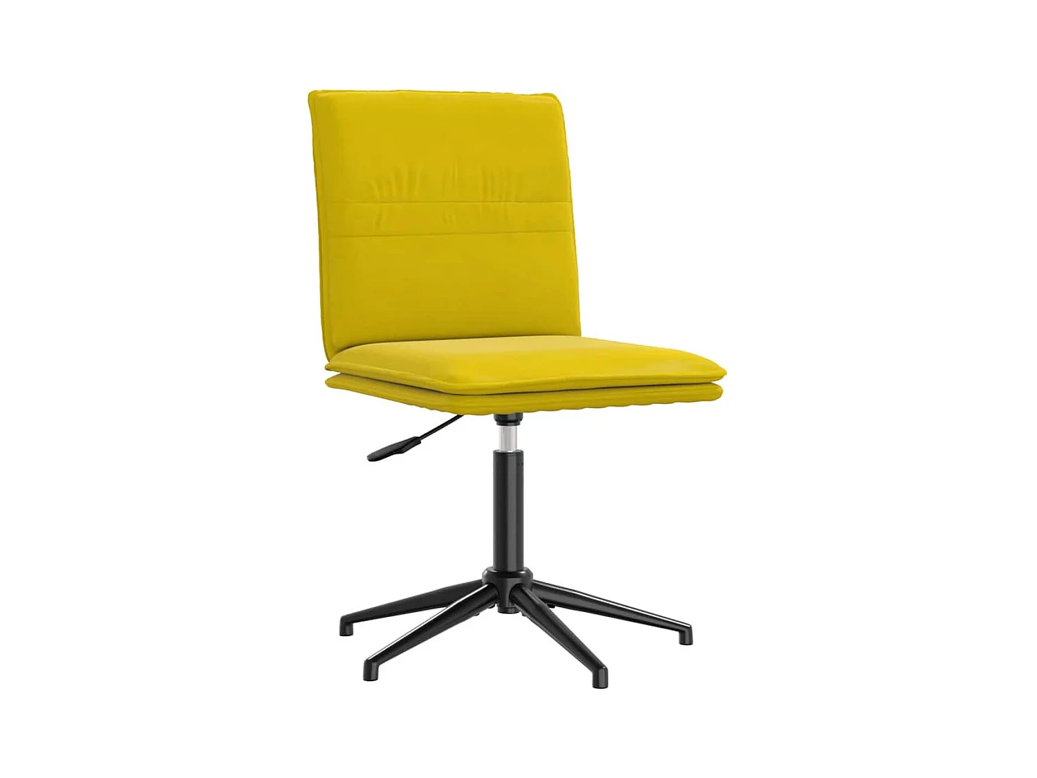 Chaise à manger Jaune Velours