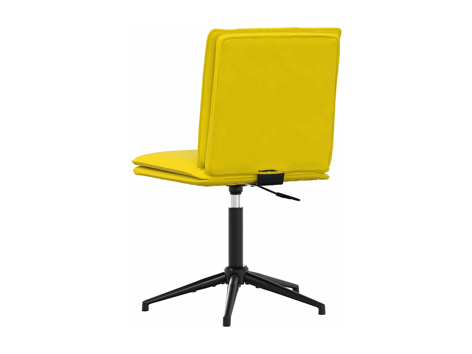 Chaise à manger Jaune Velours