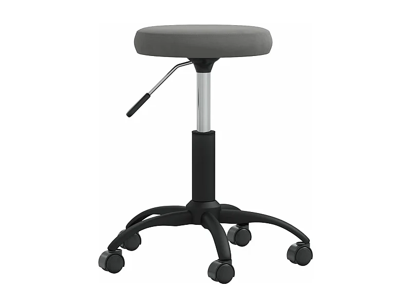 Chaise de salle à manger Gris foncé Velours