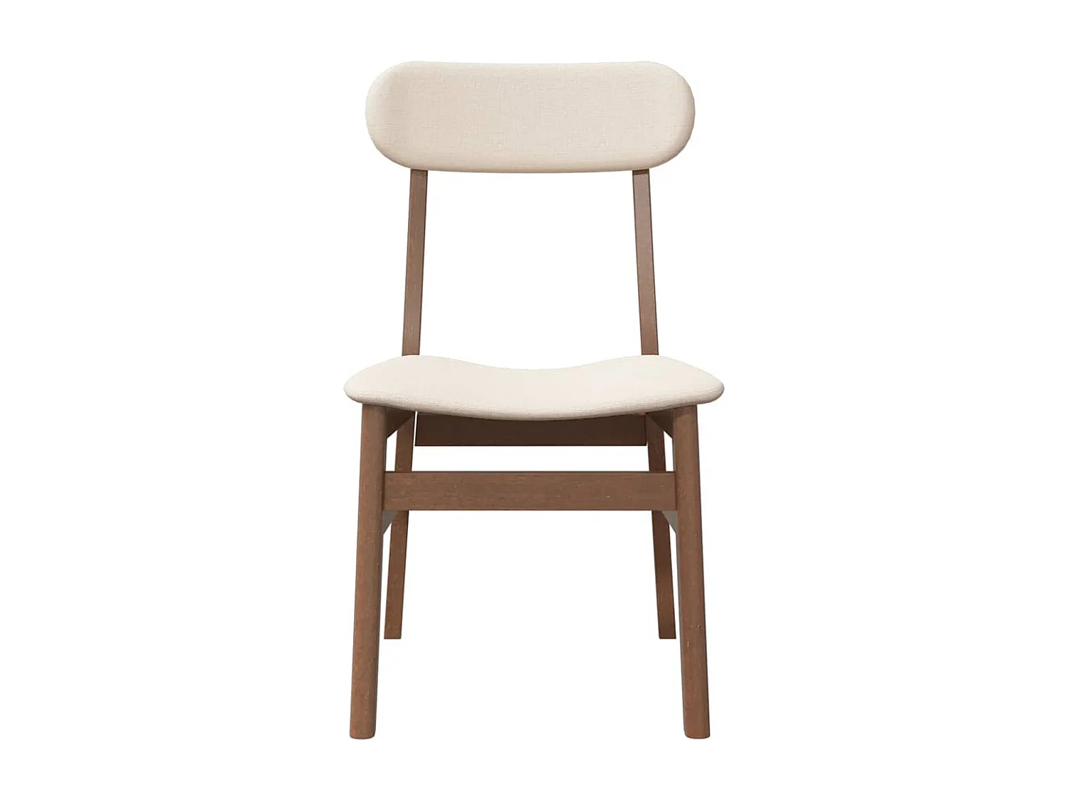 Chaises à manger coussins 2 pièces marron bois massif caoutchouc