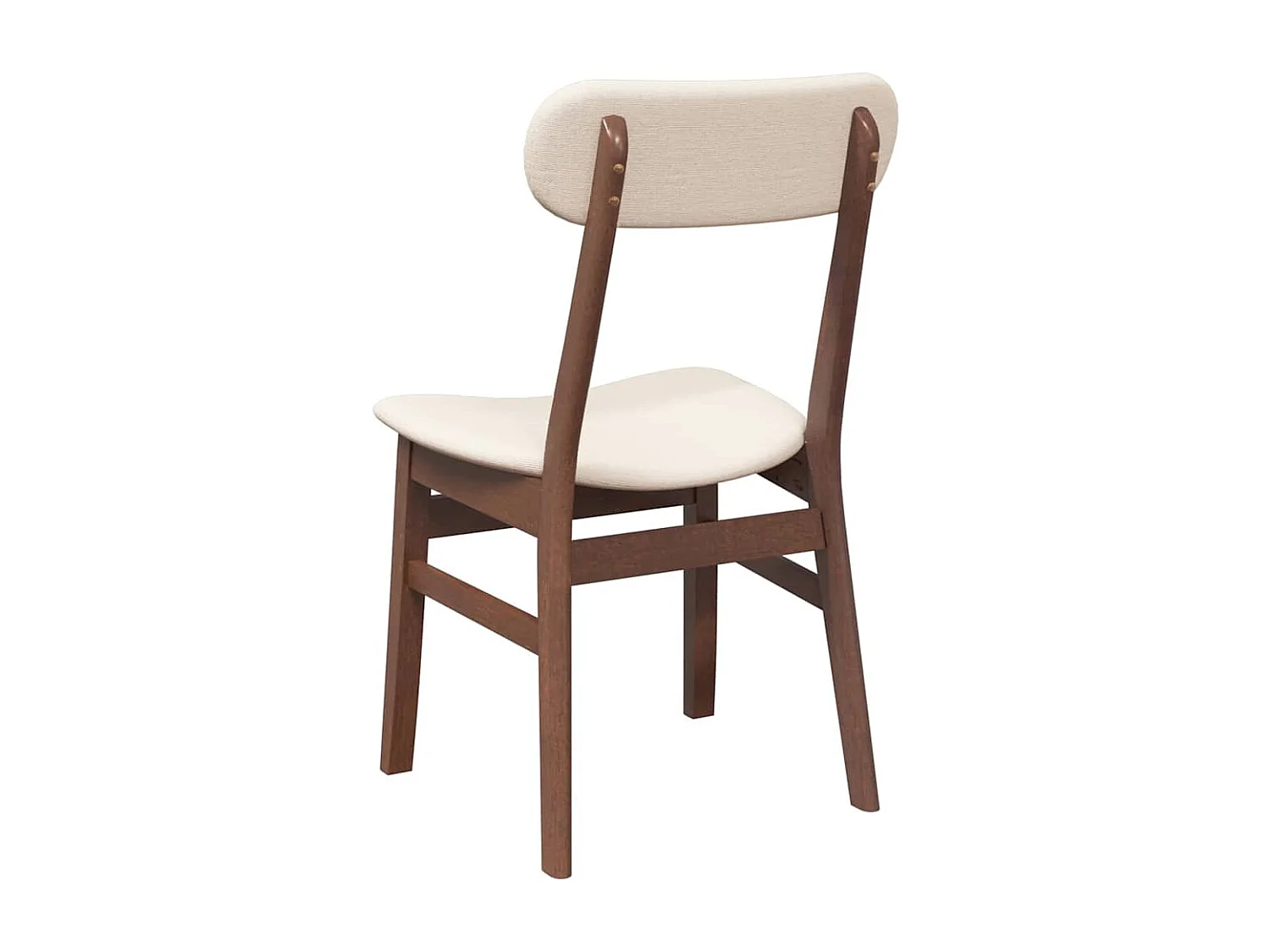 Sillas de comedor con cojines 2 unidades madera maciza marrón caucho