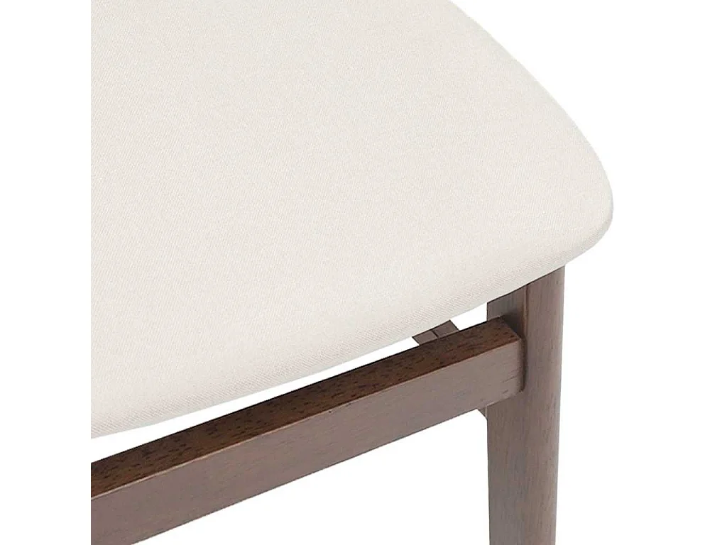 Sillas de comedor con cojines 2 unidades madera maciza marrón caucho