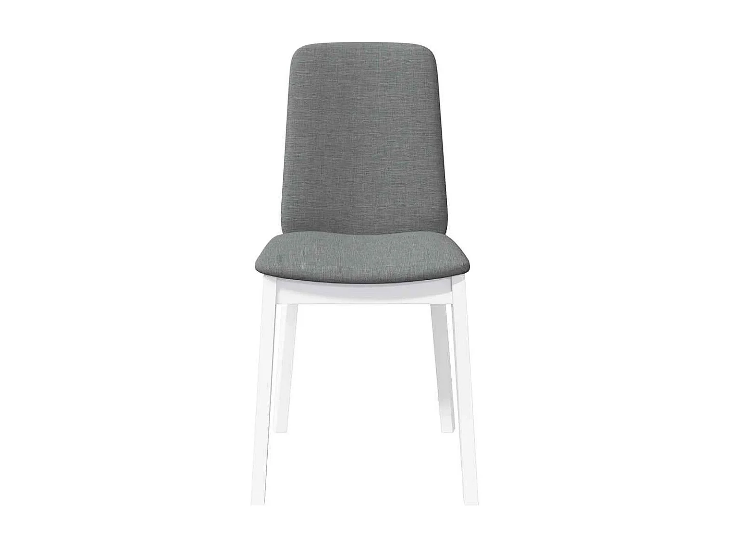 Chaises à manger coussins 2 pièces blanc bois massif caoutchouc