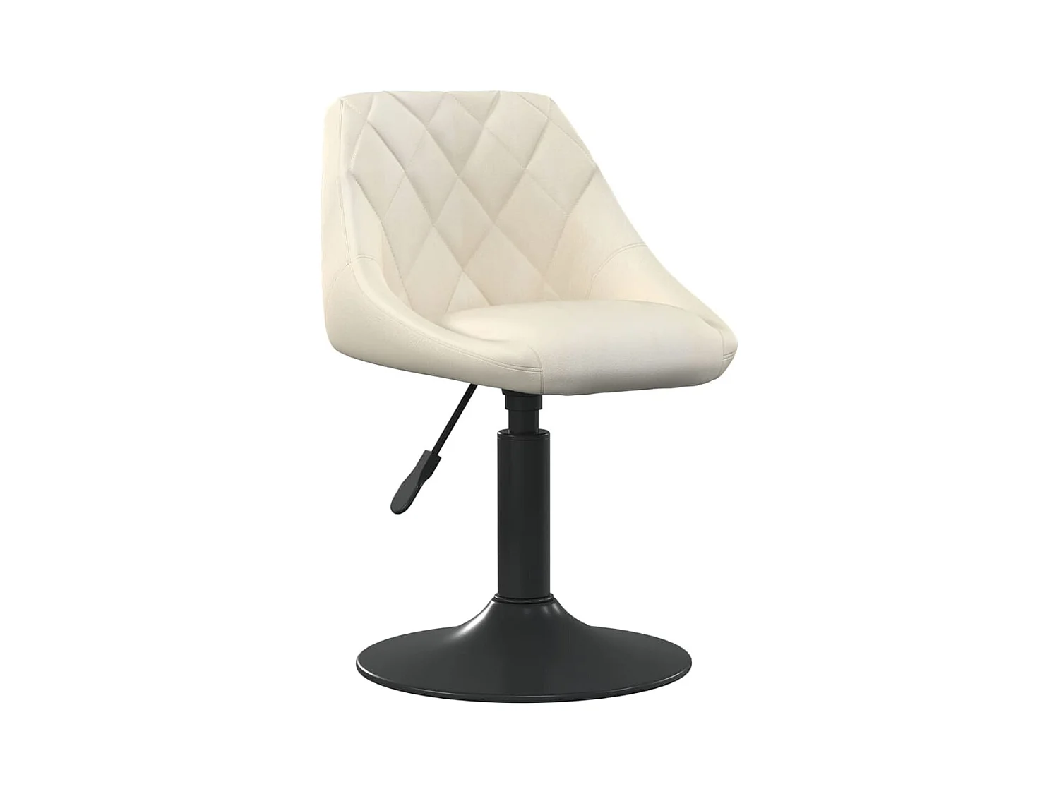 Chaise de salle à manger Crème Velours