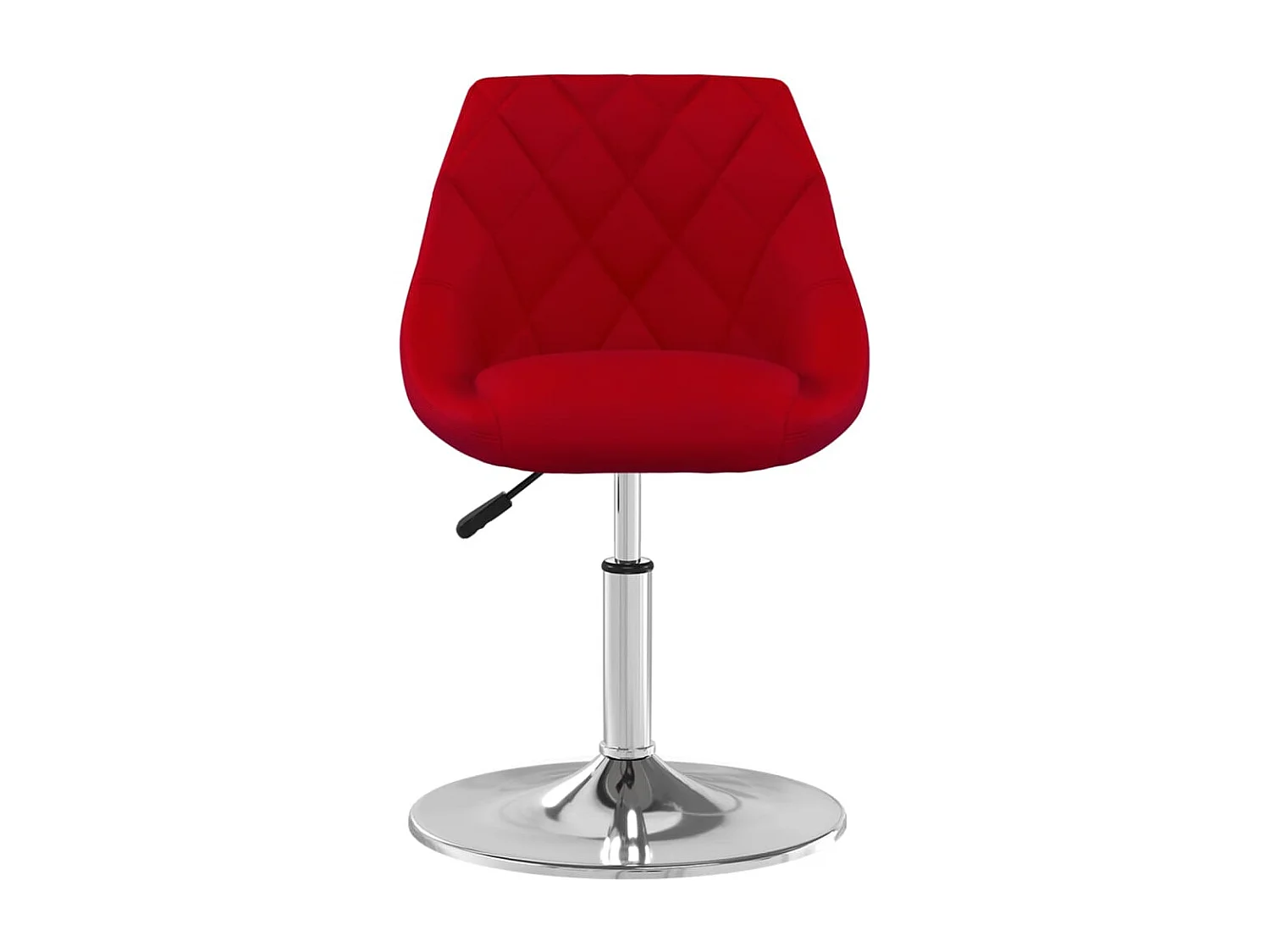 Chaises pivotantes salle à manger 2 pièces Rouge bordeaux Velours