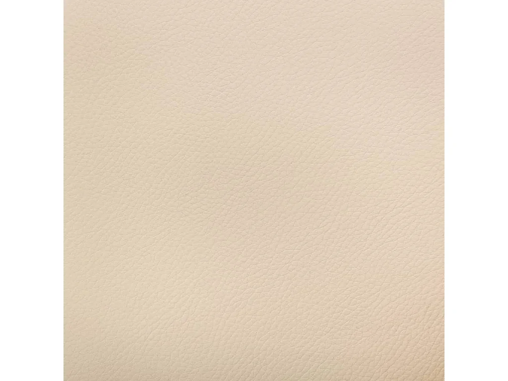 Silla de comedor giratoria madera curvada cuero sintético crema