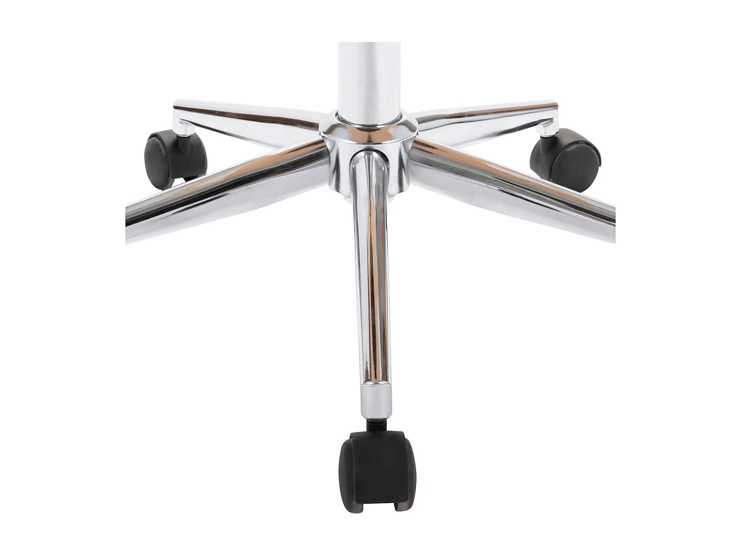 Chaise pivotante à dîner Crème Bois courbé et similicuir