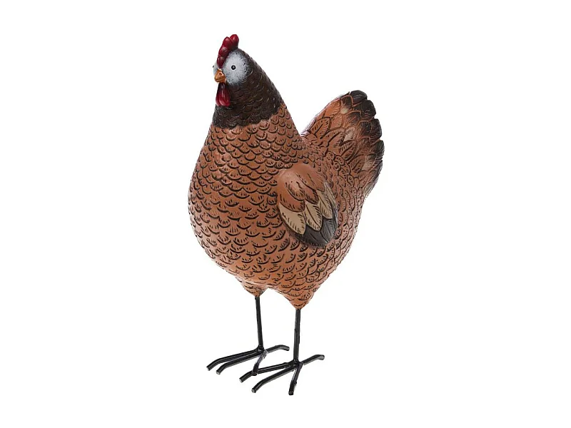 Poule Colette en Résine Décorative 22 cm