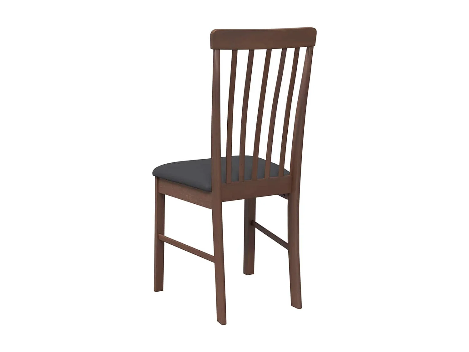 Chaises à manger coussins 2 pièces marron bois massif caoutchouc