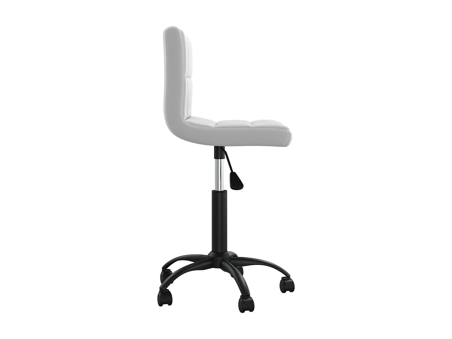 Chaise pivotante de salle à manger Gris clair Velours