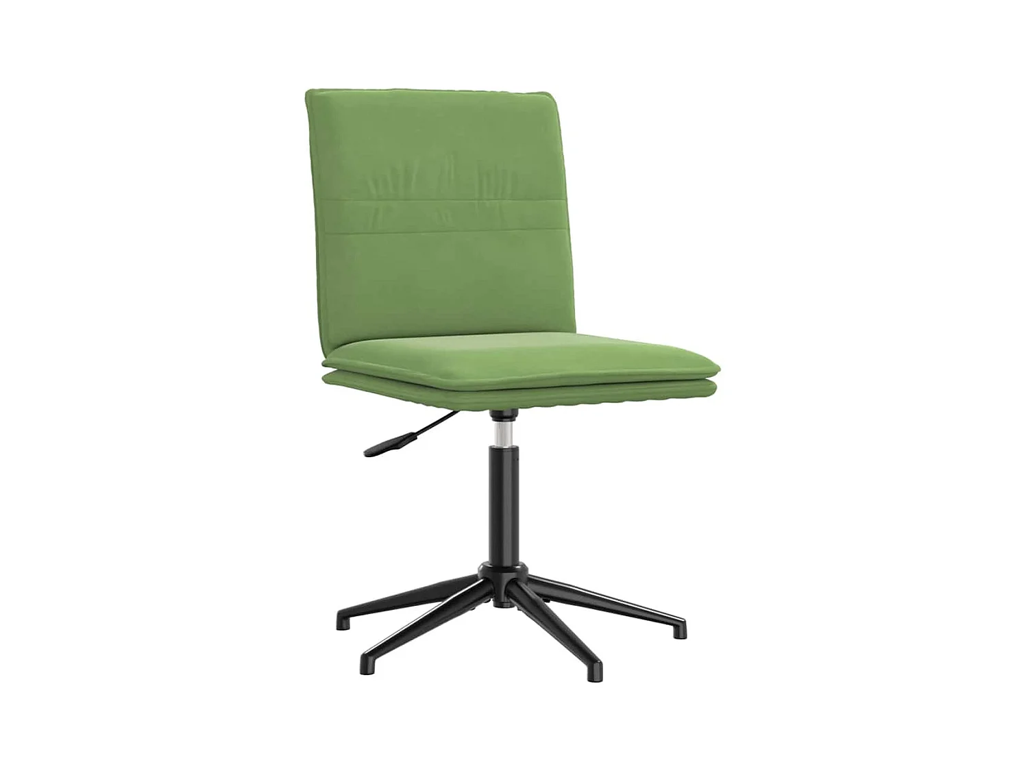 Chaise de salle à manger Vert clair Velours