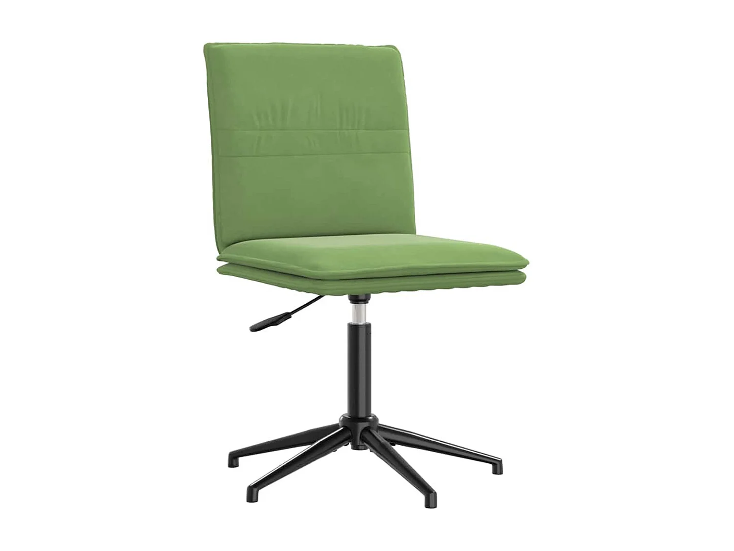 Silla de comedor de terciopelo verde claro