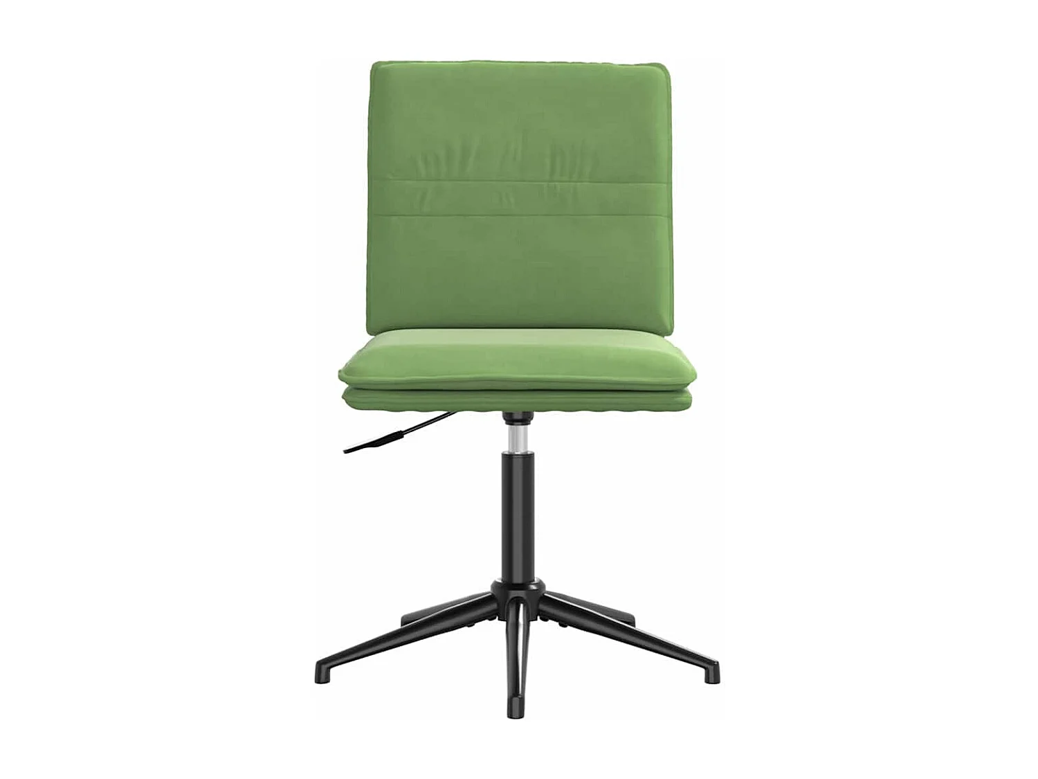 Silla de comedor de terciopelo verde claro
