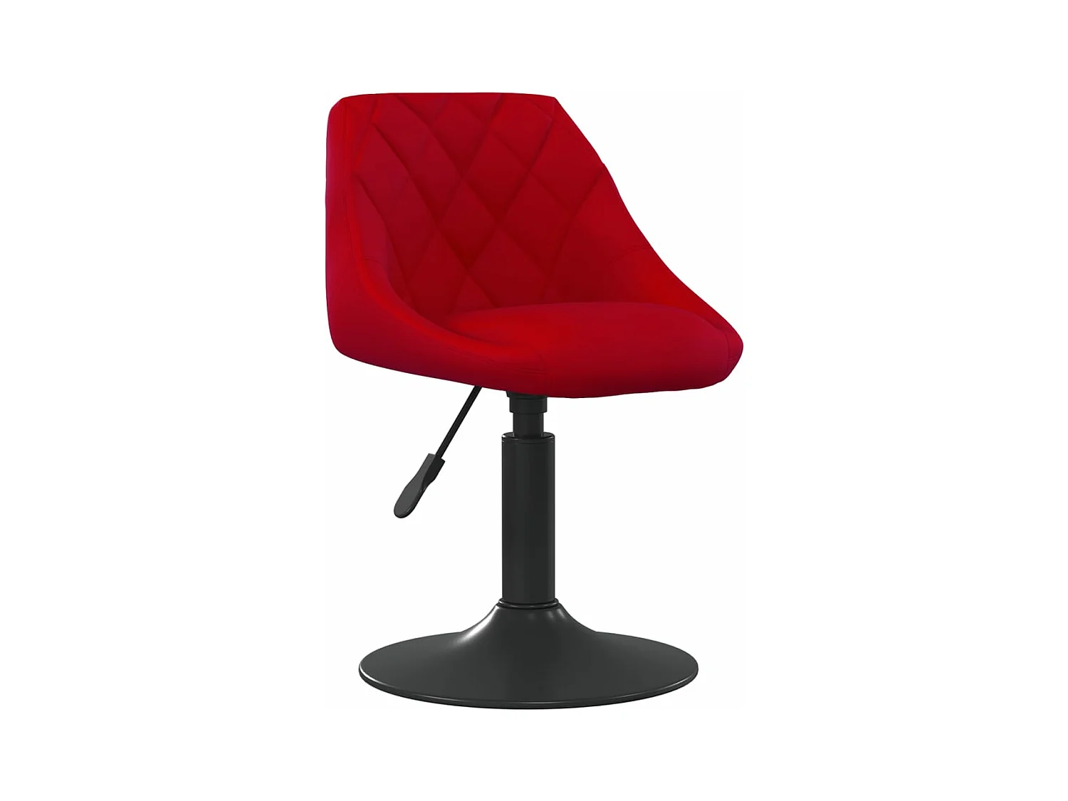 Chaise de salle à manger Rouge bordeaux Velours