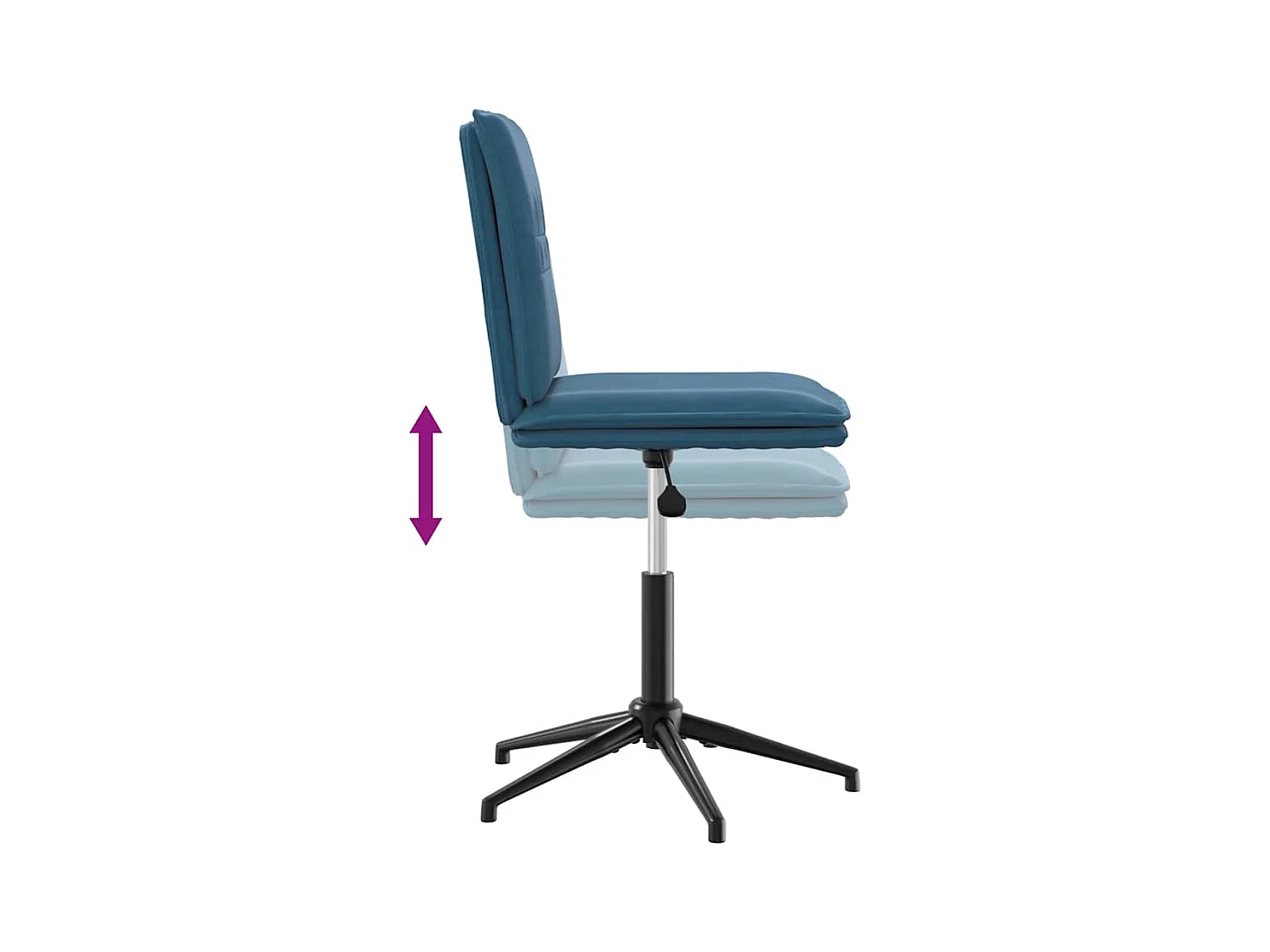 Silla de comedor terciopelo azul