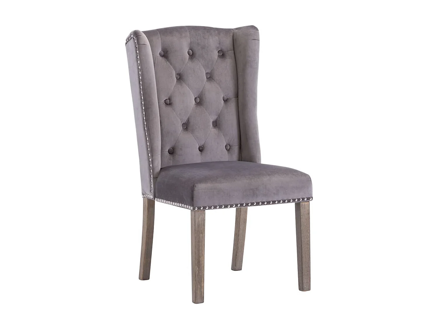 Chaise à manger Gris Velours