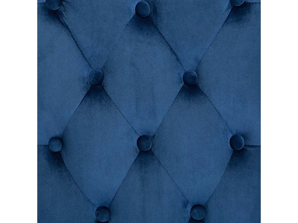 Silla de comedor de terciopelo azul