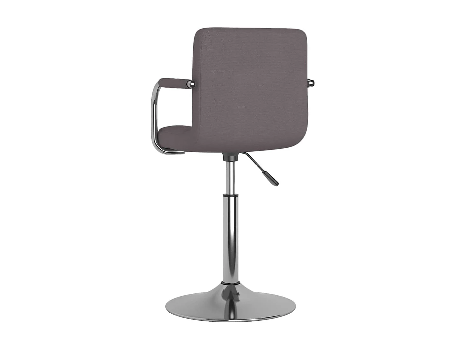 Silla de comedor de tela gris taupé