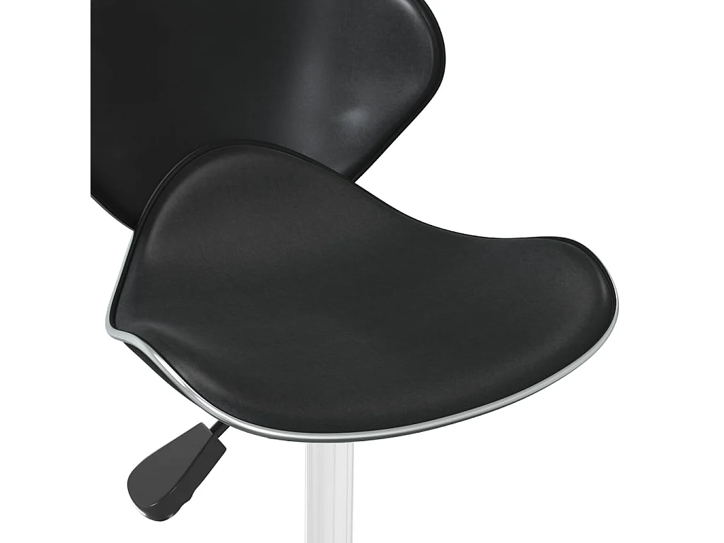 Cadeira de jantar couro artificial preto