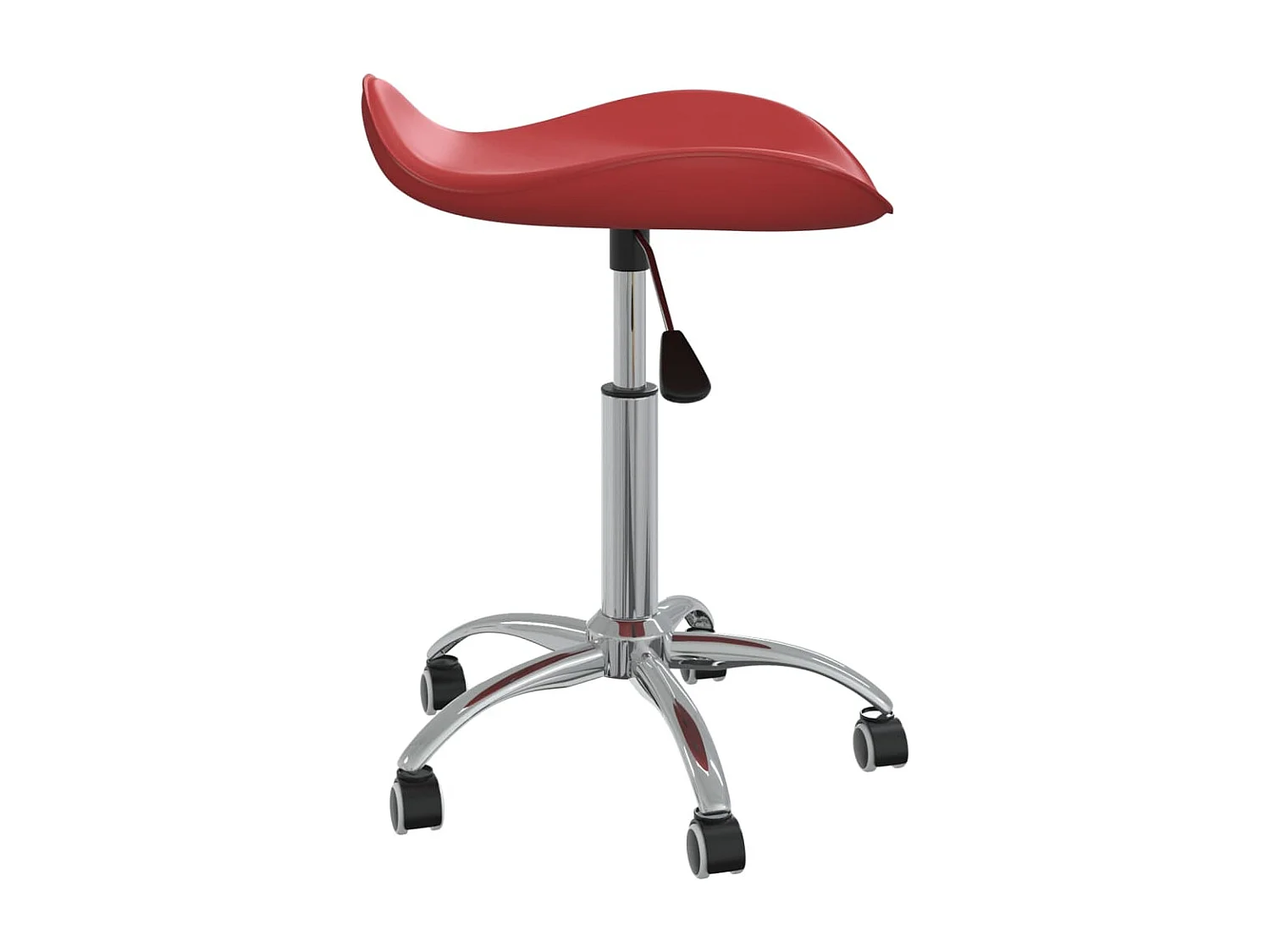 Chaise pivotante à dîner Rouge bordeaux Similicuir