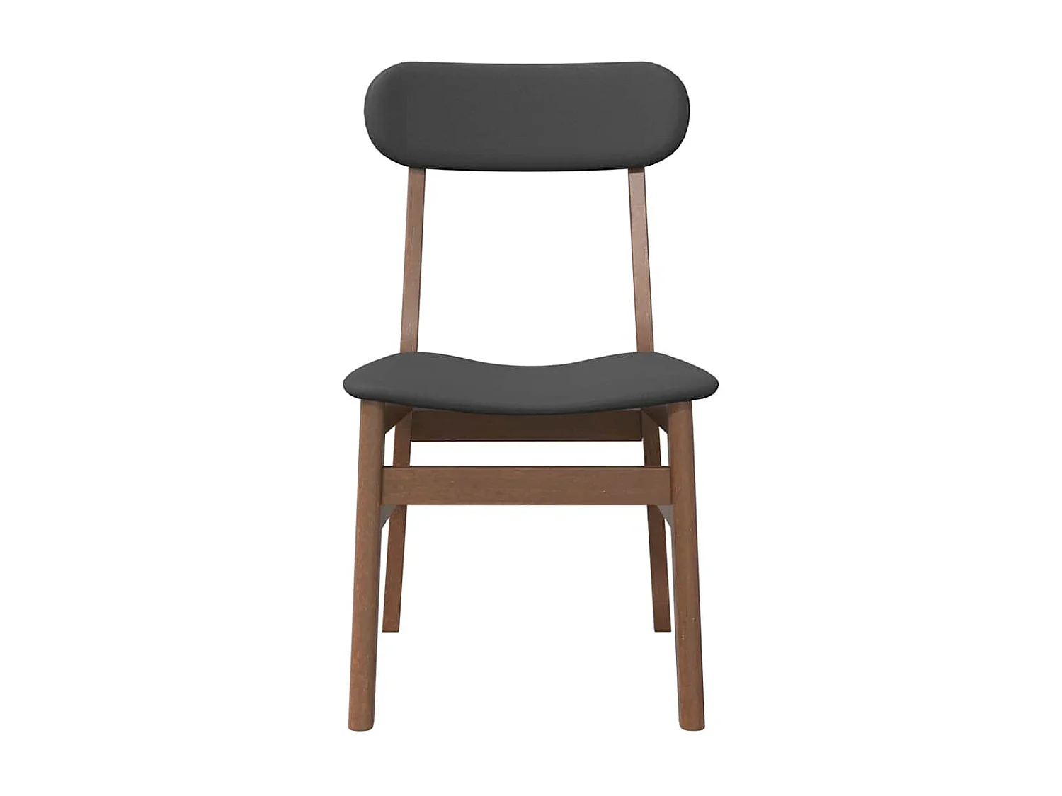 Chaises à manger coussins 2 pièces marron bois massif caoutchouc