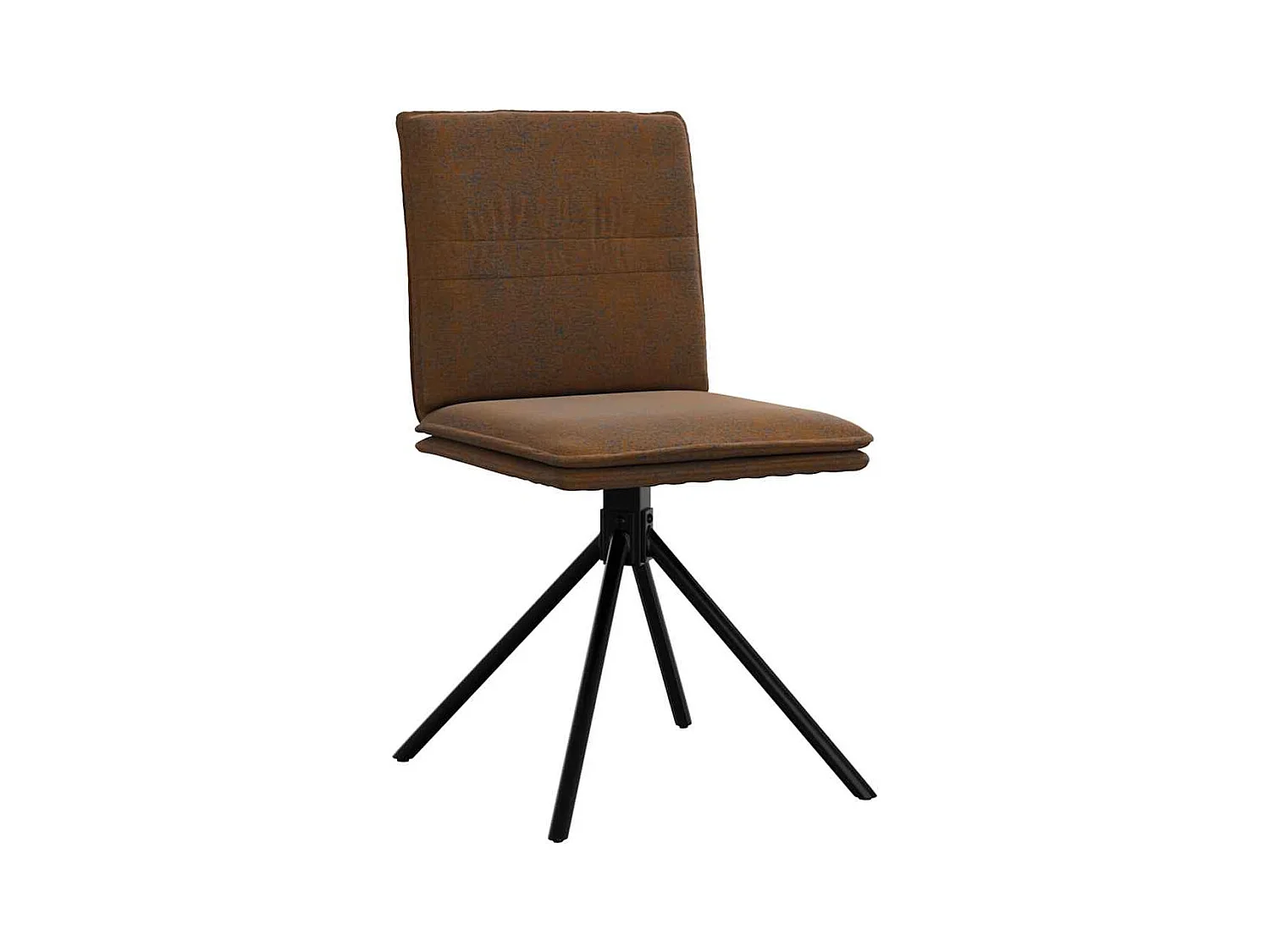 Chaise à manger marron similicuir daim