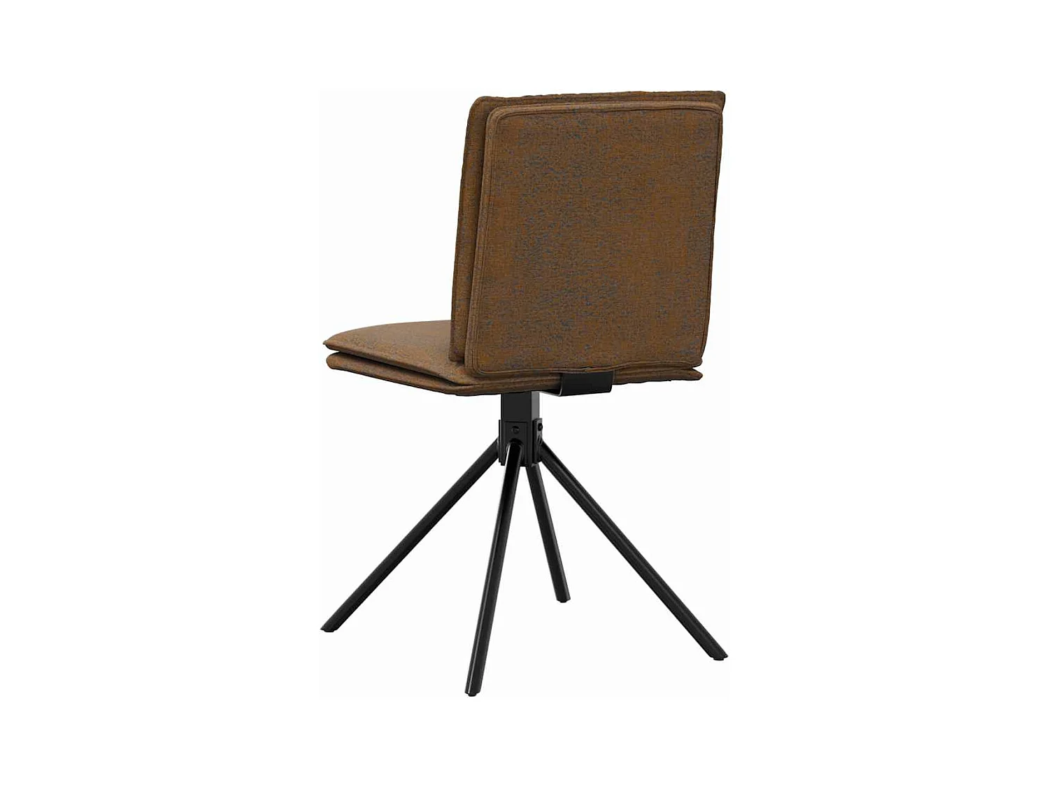 Chaise à manger marron similicuir daim