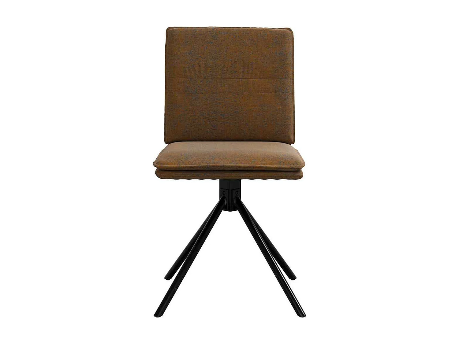 Chaise à manger marron similicuir daim