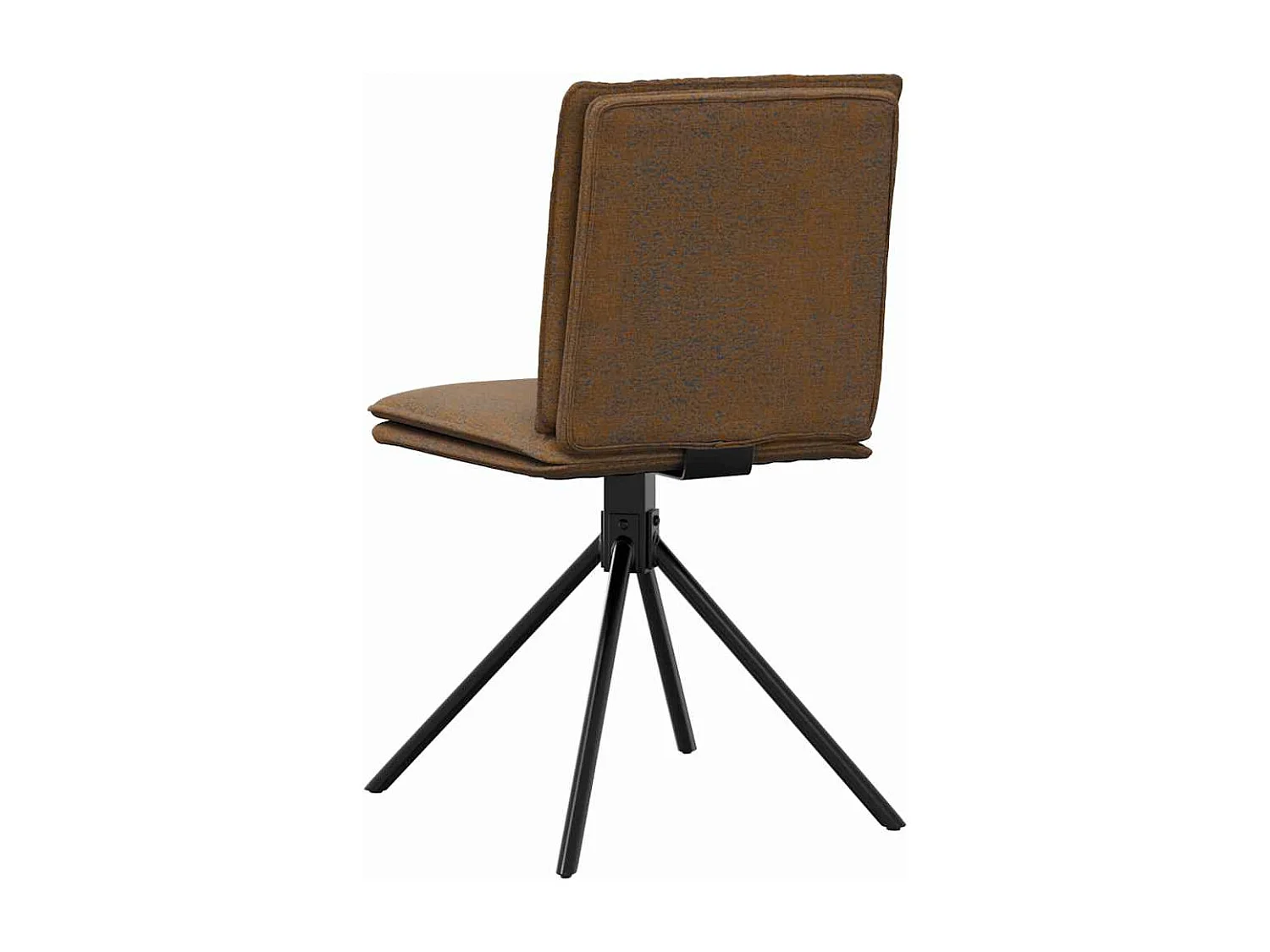 Chaise à manger marron similicuir daim