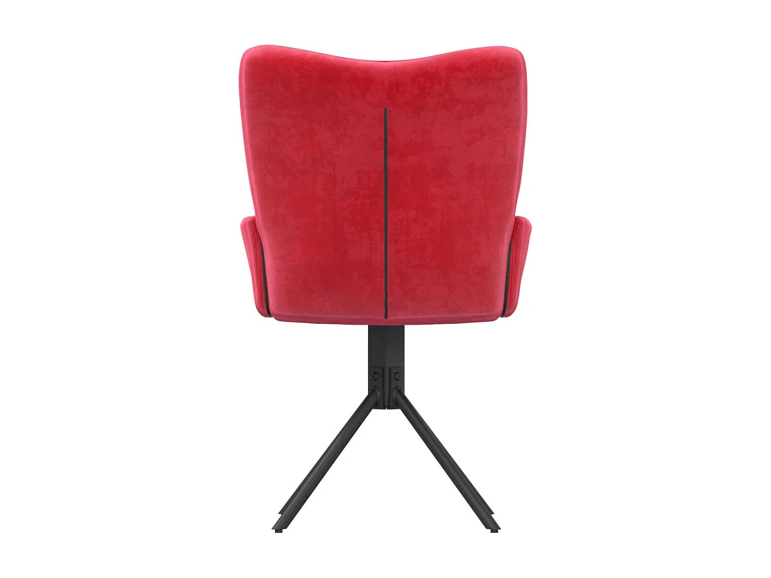 Chaises pivotantes salle à manger 2 pièces Rouge bordeaux Velours