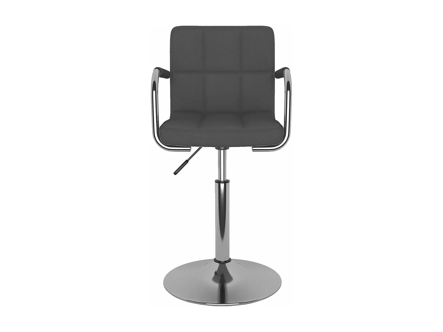 Silla de comedor tela gris oscuro