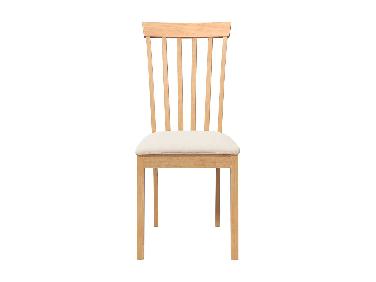 Sillas de comedor con cojines 2unidades madera maciza natural caucho